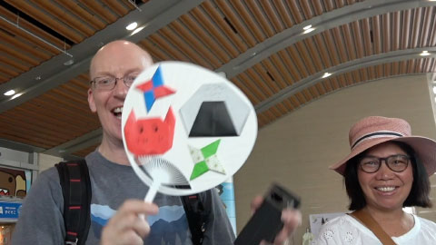 折り紙の説明と実践