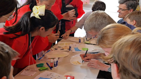 折り紙の説明と実践