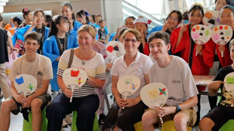 折り紙の説明と実践